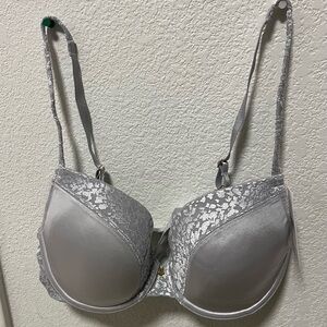 Le Mystere Silver Lace Bra